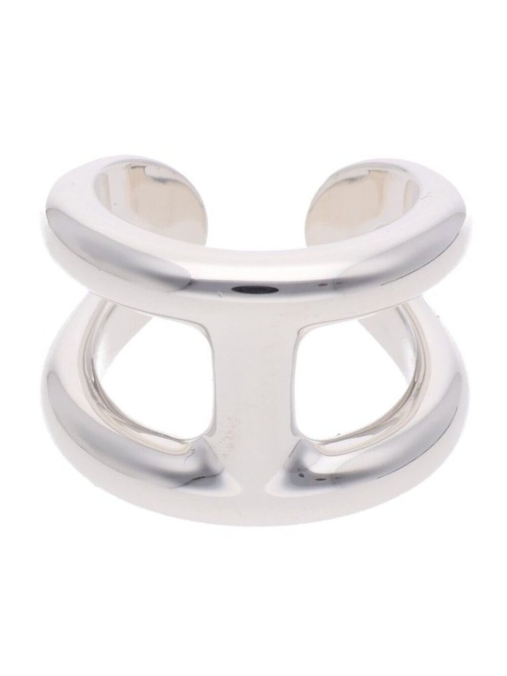 Hermes Osmose GM Silver Ring